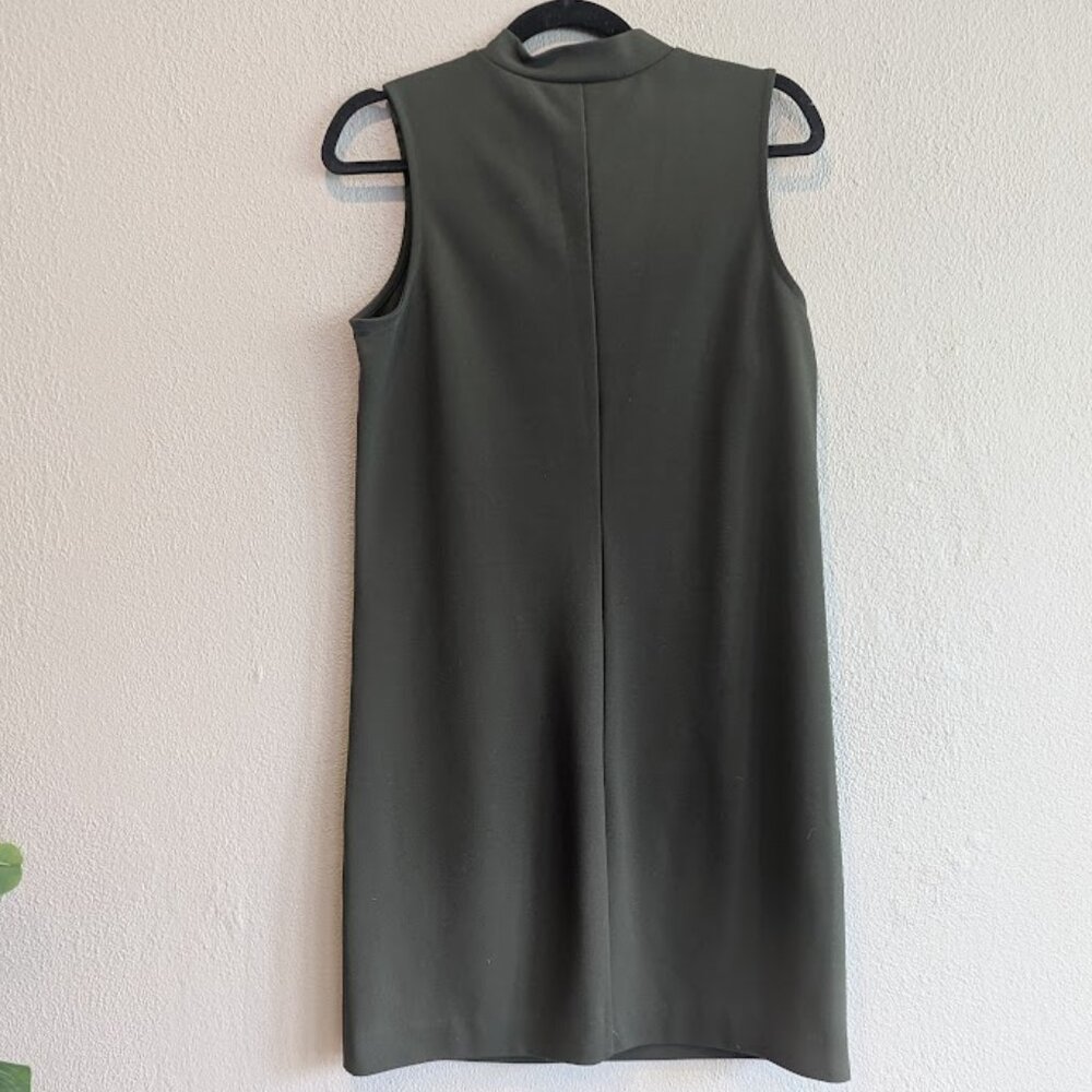 Banana Republic * Women's Shift Dress *  Olive Green - Sz Small - Picture 3 of 6